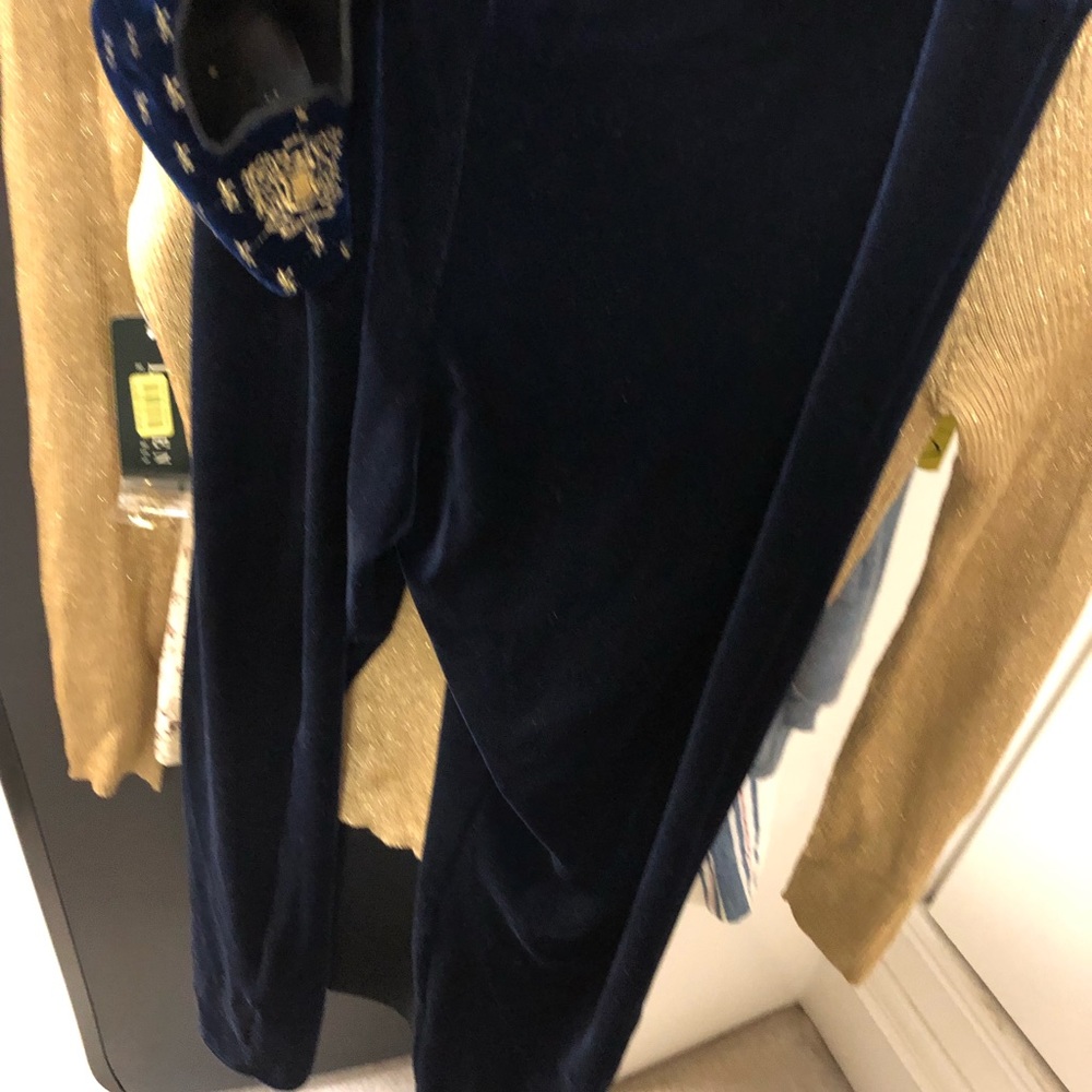 Yves Saint Laurent VINTAGE Blue VELVET Shoes 61/2 - Picture 9 of 10